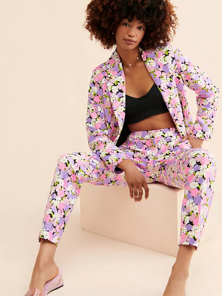 Cras |Maggie Floral Pearl Blazer| $269 Retail| Size 36& 38 Euc